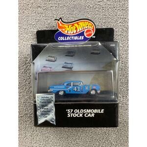 Hot Wheels Collectibles 57 Oldsmobile Stock Car No 43 1 64‎ Scale Display Case